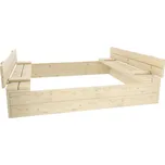 Pískoviště s lavičkami PAULINA I. 120 x 120 cm