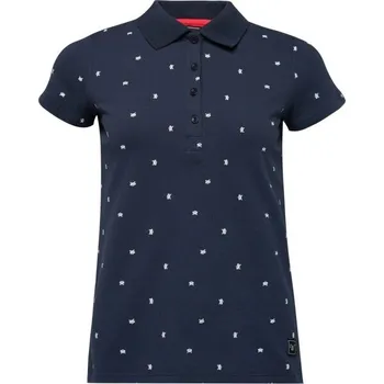 Dámské oblečení Dámské triko s límečkem Willard TSHIRT 252736 L Tmavě modrá, Bílá