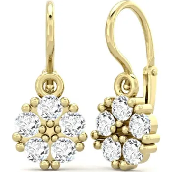 Náušnice Couple, Dětské náušnice Amelie, žluté zlato se zirkony, 585-66-3-0195.0Z00.0.00.001.14