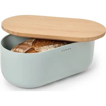 chlebník 723840 - Tchibo - Chlebník s krájecím prkénkem - barva: zelená