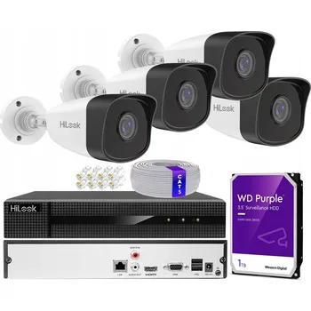 IP kamera Sada pro monitorování Hikvision NVR-PoE IPCAM-5MPX kit HiLook