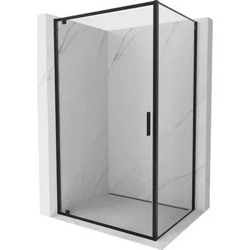 Mexen Exo sprchový kout s otočnými dveřmi 75 x 85 cm, transparentní, černá - 8181-075-085-70-00 Sprchové kouty