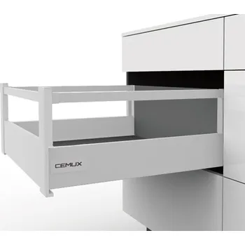 Nábytkové kování Cemux A Box zásuvka vnitřní bílá H199 - 500 mm