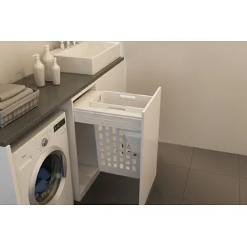 Koš na prádlo výsuvný 450 mm - 1x48 l bílý