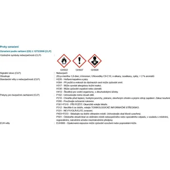 Nábytkové kování HRANICLEAN 08 ruční čistič citlivých povrchů - 1 l