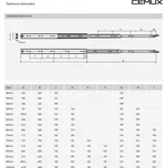 Plnovýsuv kuličkový vysoce zátěžový 100 kg s aretací - 500 mm