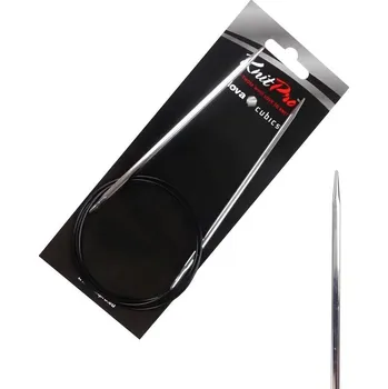 Nástroj na niť a příze Kovové kruhové jehlice KnitPro Nova Cubics 100 cm 3,75 mm