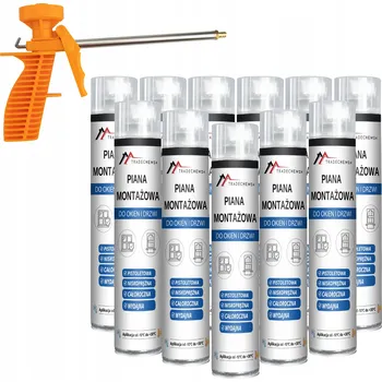 Montážní pěna NÍZKOEXPANZNÍ PUR PĚNA PISTOLOVÁ + PISTOLE NA PĚNU