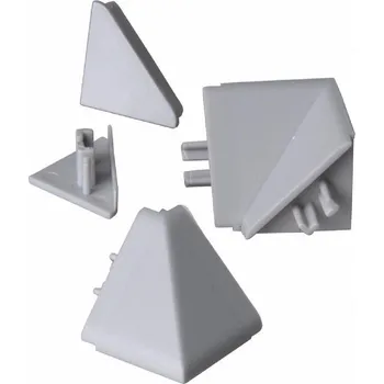 Nábytkové kování TL 20 - sada rohů světle šedá