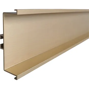 Nábytkové kování Profil pro bezúchytkové dveře - C - délka 4100 mm zlatá broušená