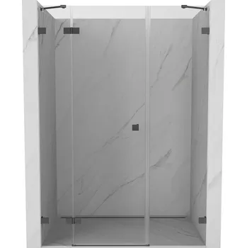 Sprchové dveře Mexen Lunar sprchové dveře jednokřídlé levé 125 cm, průhledné, gun metal - 834S-125-050-95-00-L Sprchové dveře