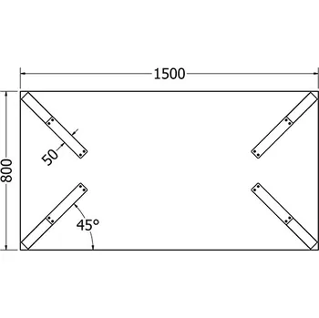 Stolová podnož Stolová podnož SORA - Černá