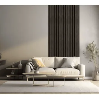 akustický panel Voděodolný akustický panel COLETTE černé dřevo 2,7 m