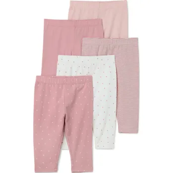 721187 - Tchibo - Dětské legíny - pro miminko - vel. 86/92 - barva: bílá/s potiskem