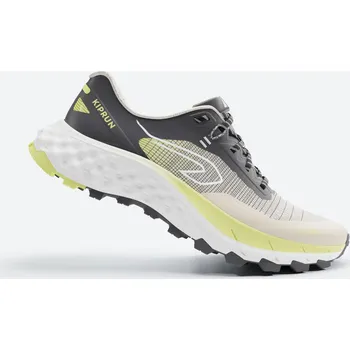 Pánská běžecká obuv KIPRUN Pánské boty na trailový běh MT Cushion 2 42 BÉŽOVÁ|ČERNÁ|ŽLUTÁ