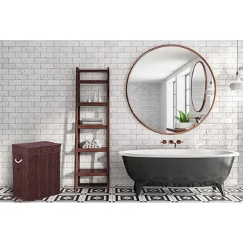 Koš na prádlo Volně stojící koš na prádlo Gockowiak 100 l, hnědý