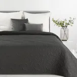 PREMIUM přehoz na postel prošívaný z látky imitující len