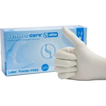 Vyšetřovací rukavice Rukavice Semper Latex bez pudru XS 100ks