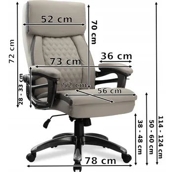 Otočná kancelářská židle eHokery šedá