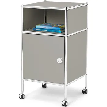 Koupelnový nábytek 722327 - Tchibo - Kovová skříňka na kolečkách »Cn3 Kids« - barva: šedá