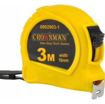 metr Miarka Miara Zwijana z Blokadą Metrówka 3M 16 mm Ocelový svinovací závěs