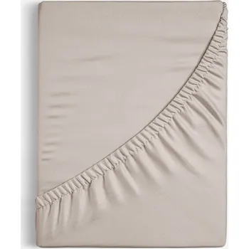 Prostěradlo Bavlněné napínací prostěradlo - šedohnědé 90 x 200 cm