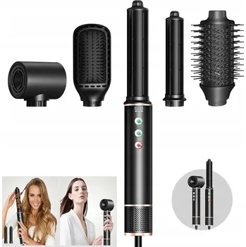 Kulma 5v1 Horkovzdušná rotační kulma a fén na vlasy s ionizací - sada 5 v 1