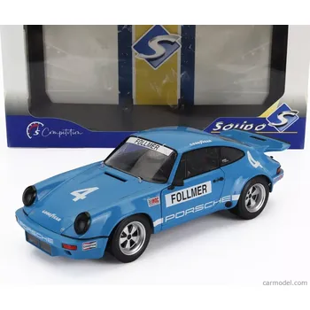 autíčko Solido Porsche 911 Carrera 3.0 Rsr N 4 Iroc Riverside 1974 George Follmer 1:18 Blue
