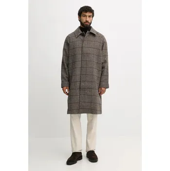 Dámský kabát Kabát s příměsí vlny Tommy Hilfiger MW0MW40633 hnědá 98X, vel. S