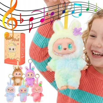 plyšák Plyšová Hračka PŘÍVĚSEK NA KLÍČE LABUBU INTERAKTIVNÍ ZPÍVAJÍCÍ la bubu PŘEKVAPENÍ