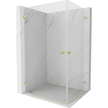 Mexen Lunar-B Duo sprchový kout otočný 95 x 70 cm, transparentní, zlatý kartáčovaný - 832-095L-070P-55-00 Sprchové kouty