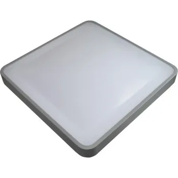 Lampa STROPNÍ SVÍTIDLO čtverec ŠEDÁ 24W LED 2040lm neutrální bílá 4000K IP20