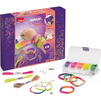 Kreativní sada MAPED Imagin' Style Bracelets Neon - Náramky