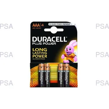 Článková baterie Duracell MN2400B4 Duracell Plus AAA 4 Pack