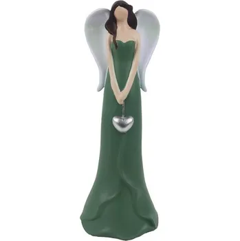 Vánoce Dekorace anděl se srdíčkem X8177/2