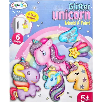 kreativní sada Sádrové odlitky s magnetem Jednorožec – kreativní sada pro děti