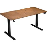 Endorfy Atlas L Electric Dark Wood,Herní stůl, motorizovaný, výškově stavitelný,cable management,150×76cm,nosnost 80kg,hnědo-černá