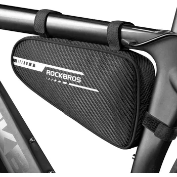 rám kola ROCKBROS Brašna na rám na kolo trojúhelníková ČERNÁ