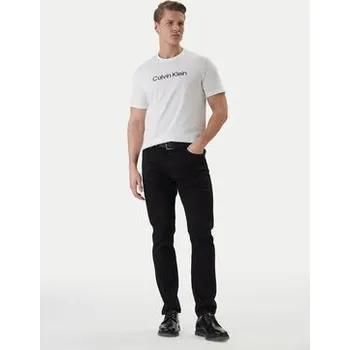 Pánská móda Calvin Klein T-Shirt LV04LF809G Bílá Regular Fit 3XL