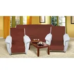 Souprava Korall micro 3+1+1 - hnědá - 1x150x200+2x65x150