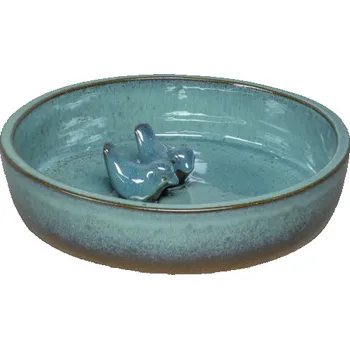 Pro ptáka Pítko pro ptáky Lafiora Ø 32 x 8 cm tyrkysové