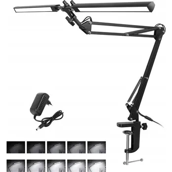 Lampička 24W RÝSOVACÍ LAMPA STOLNÍ LED LAMPA DVOJITÁ SILNÁ + NABÍJEČKA