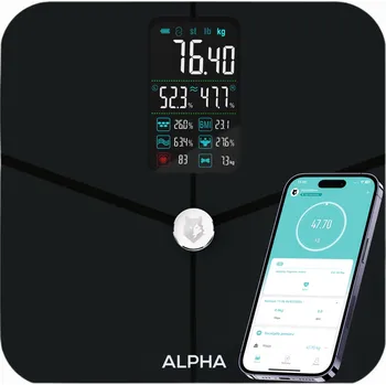 Osobní váha Elektronická osobní váha sportovní Alpha - Aplikace V Polštině