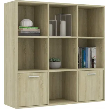 Knihovna Regál VidaXL 98 cm x 98 cm x 30 cm dub sonoma