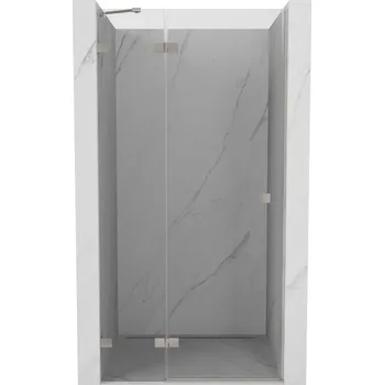 Sprchové dveře Mexen Lunar sprchové dveře otočné levé 110 cm, průhledné, kartáčovaný nikl - 834-110-000-97-00-L Sprchové dveře