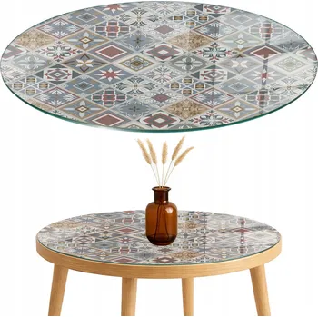 Jídelní stůl Stůl kulatý ArtprintCave 80 x 80 x 0,4 cm