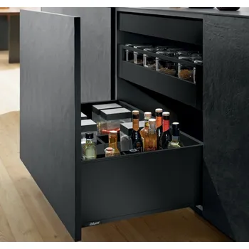 Nábytkové kování Legrabox 40 kg karbon černý F 550 mm Blumotion/TOB