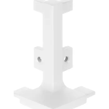 Nábytkové kování Roh vnější bílý plastový k J profilu