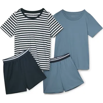 721061 - Tchibo - Dětská pyžama - pánské - vel. 158/164 - barva: modrá/s proužky