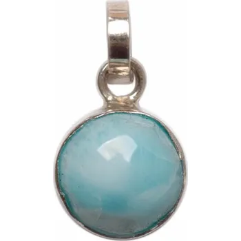 Přívěsek Larimar přívěsek stříbro Ag 925 č. 8 1 cm, 1,4 g